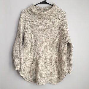 Free People Chunky Knit Cowl Neck Sweater
